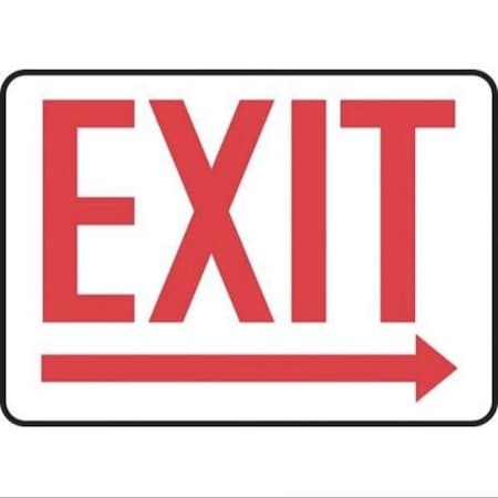 Accuform Exit Sign, Adhesive Poly, 14 in W, 10 in H SHMADC534VS